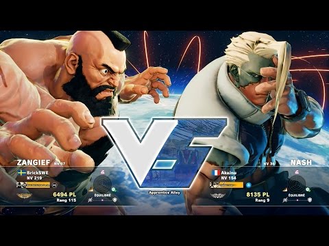 BrickSWE ( Zangief ) VS Akainu ( Nash ) HD 1080p - Street Fighter 5