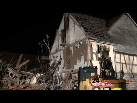 Ein Toter: Fachwerkhaus in Gladenbach eingestürzt