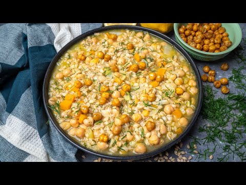 Chickpea and Pearl Barley Stew