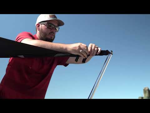 LaPorte Ultimate Boat Shade Installation