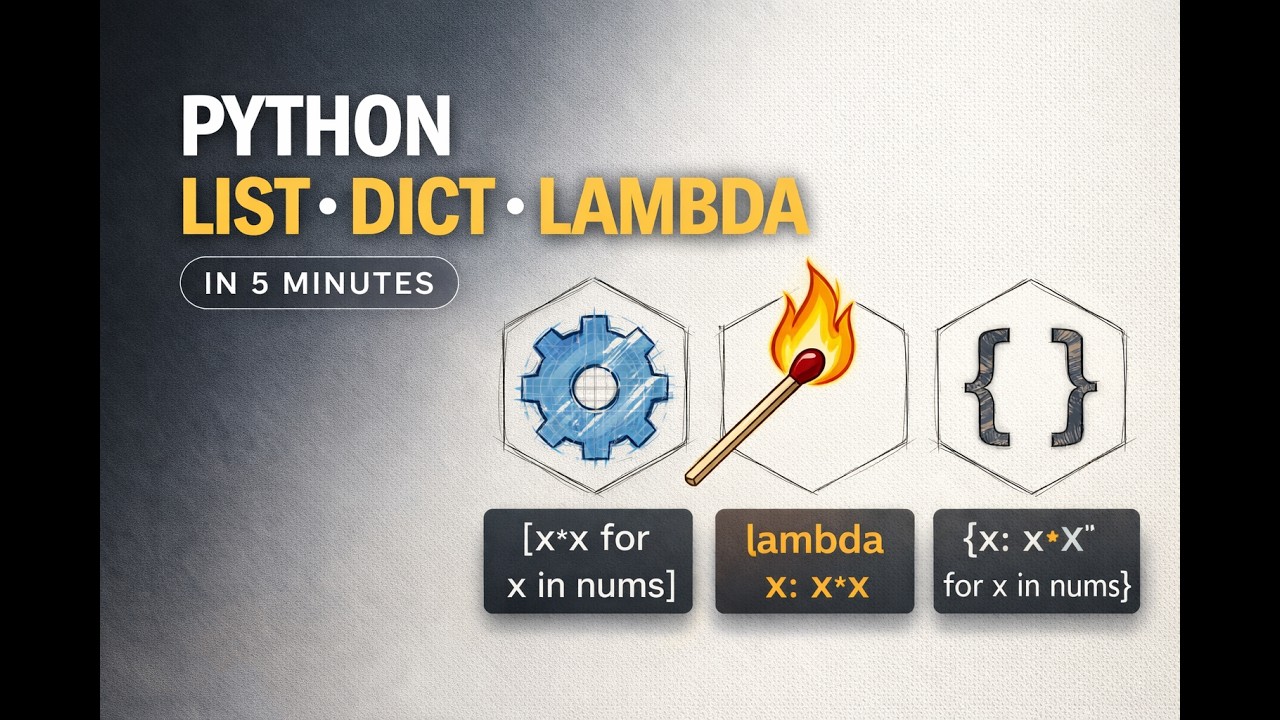 Python List, Dict & Lambda in 5 Minutes