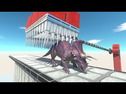 Escape from Falling Spikes - Animal Revolt Battle Simulator