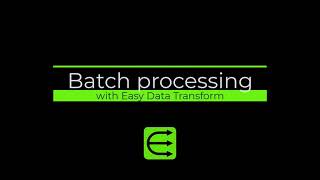How to batch process multiple files