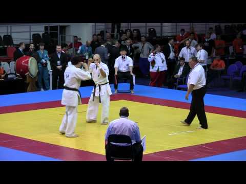 Hachatryan Arsen -- Lebo Emanuel 09.06.12 Чемпионат Европы KWU www.kyokushin.su
