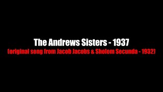 Bei mir bist du schein | LYRICS | The Andrews Sisters | 1937