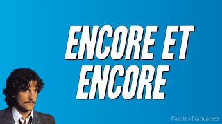 Francis Cabrel - Encore et encore (Paroles)