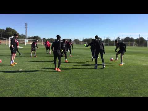 Crystal Palace Football Club training at Complex Esportiu Futbol Salou