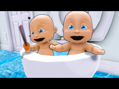 Babies Get NEW Toilet & Flood The House - Who's Your Daddy 2 Update
