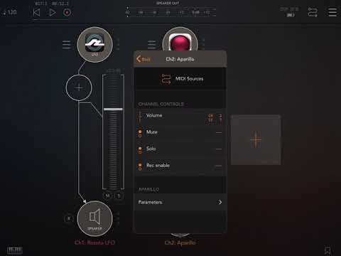 iOS AUM/Rozeta LFO — How to automate any AUv3 parameter in AUM (no sound)