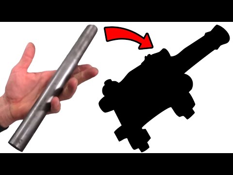 Turning An Old Steel Rod Into a Miniature Naval Canon