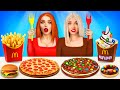 Chocolate Food VS Real Food Challenge Funny War With Fake Sweets Taste Test By RATATA POWER