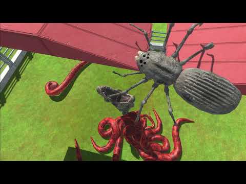 Saber Toothed Spider trying to pass the t-rex challenge! ARBS challenge