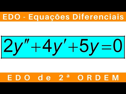 EDO: EQUAÇÕES DIFERENCIAIS ✴️ EDO de SEGUNDA ORDEM HOMOGÊNEA #exercícios