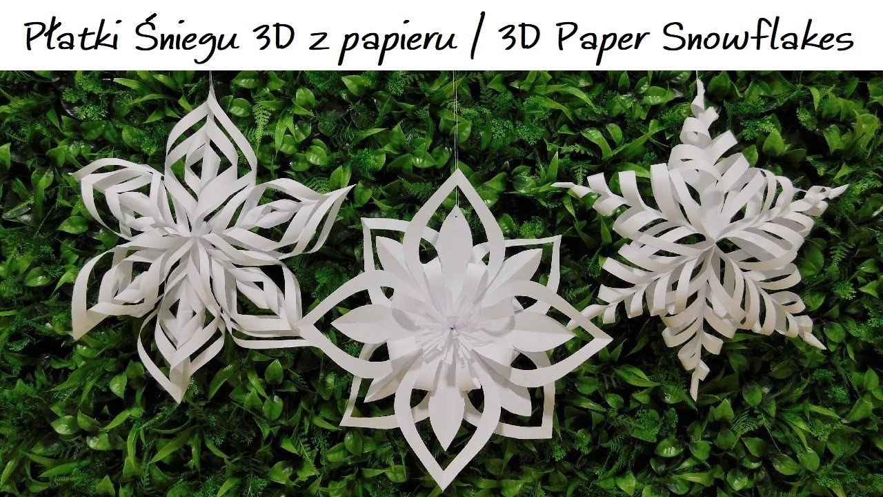 Płatki Śniegu 3d z Papieru / Tak Łatwe, że Zrobisz w 5 Minut!