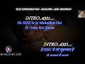 Ye Jo Mohabbat Hai Karaoke With Scrolling Lyrics Eng. & हिंदी