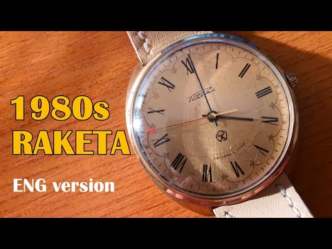 (ENG) Raketa 1980s mechanical russian watch 19 jewels caliber 2609.HA Ракета ussr soviet union cccp