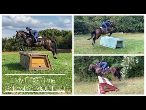 XC Schooling VLOG || My First time schooling Modified level, letting my friend RIDE RANITA?!