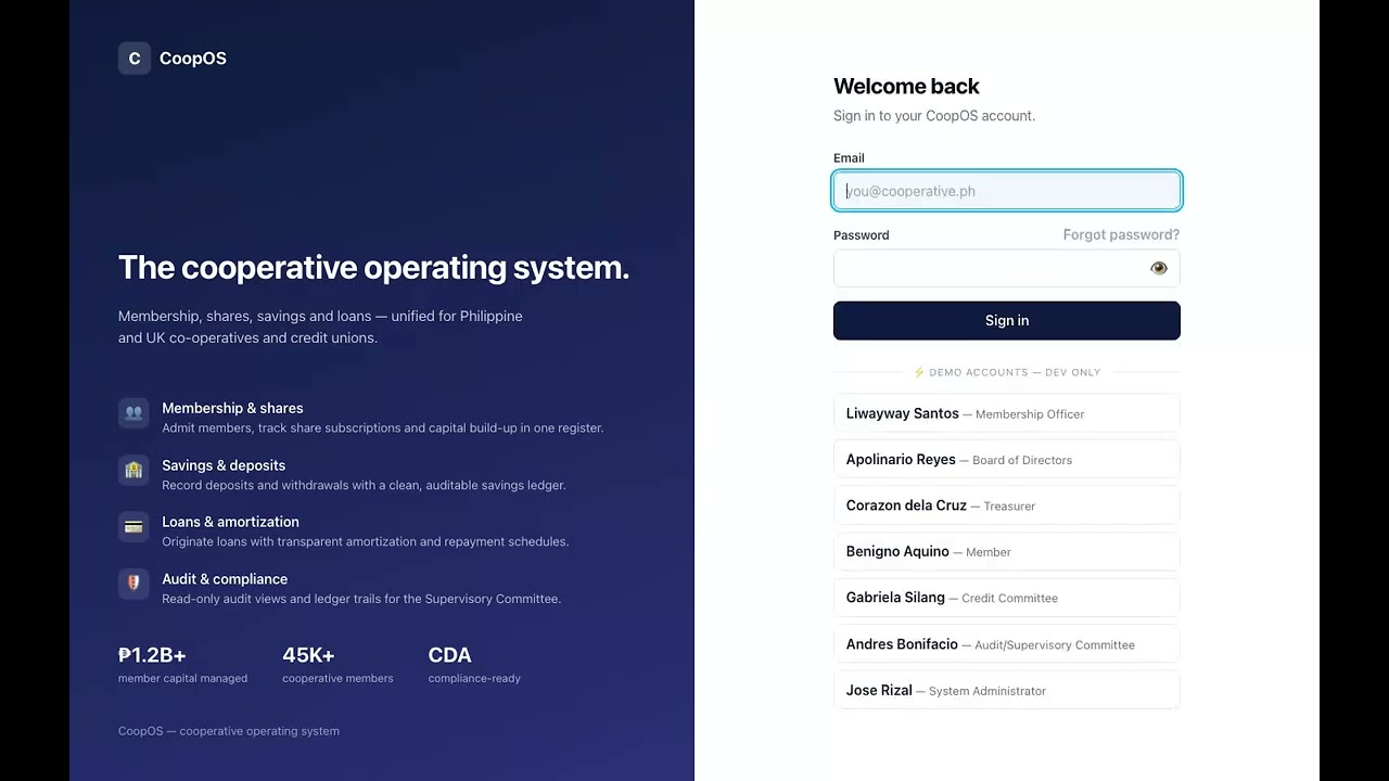 CoopOS platform walkthrough demo thumbnail