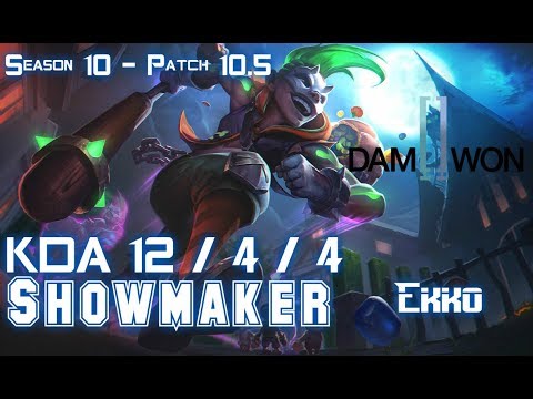 DWG Showmaker EKKO vs QIYANA Mid - Patch 10.5 KR Ranked