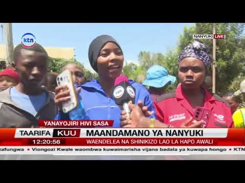 Wakazi wa Nanyuki wajitokeza kupinga kituo cha karantini ya Ebola mjini Nanyuki