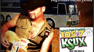 Motongator Joe Live Jackson Show Interview - KSUX Sioux City, IA