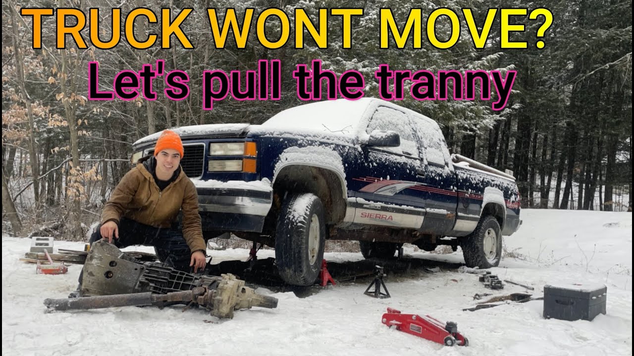 My Cheap Chevy Won't Move!! Let's Pull The Tranny. (How to remove A NV3500 Transmission)
