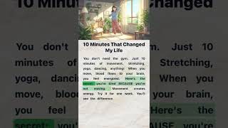 10 Minutes That Changed My Life 🏃 | Learn English #SuccessHabits #EnglishLearning