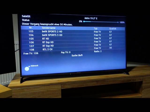 Video Teaser für Panasonic CXW804 UHD, Tuner und TV Einrichtung