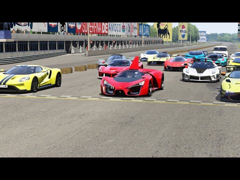 Aston Martin Valkyrie AMR Pro Cockpit vs Hypercars at Monza Full Course