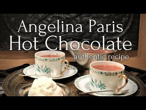 ☕️ How to make French hot chocolate recipe | Angelina hot chocolate Paris