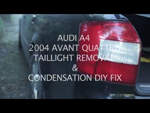 AUDI A4 taillight removal and repair DIY