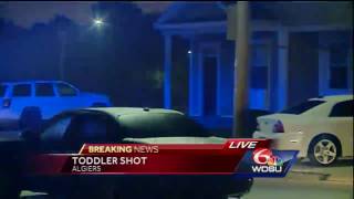 NOPD: Toddler injured in Algiers shooting