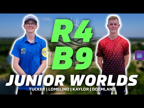 2025 PDGA Junior Disc Golf World Championships | R4B9 | Tucker, Lomelino, Kaylor, Doemland | MJ18