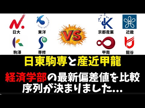 経営学科 日東駒専と産近甲龍の経済学部、偏差値を完全比較した結果