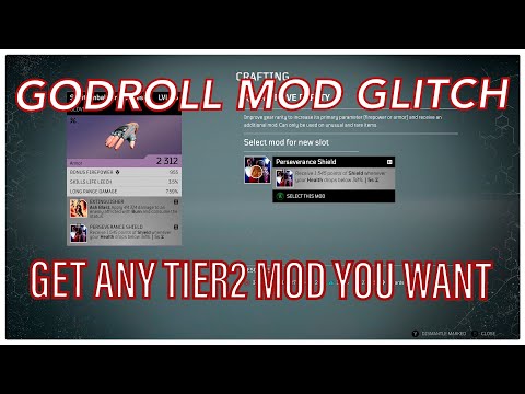 OUTRIDERS GODROLL MOD GLITCH [GET ANY MOD YOU WANT]