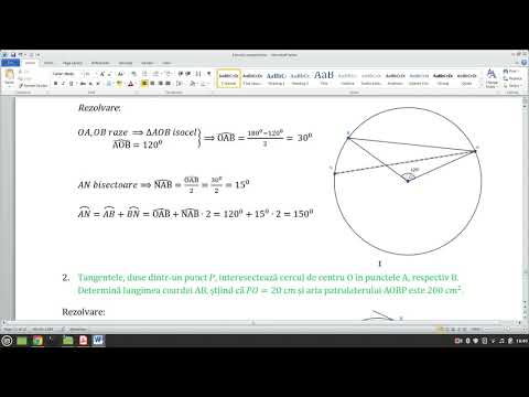 Cercul - probleme recapitulative