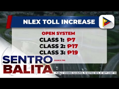 Provisional increase sa toll sa NLEX, epektibo na sa Huwebes