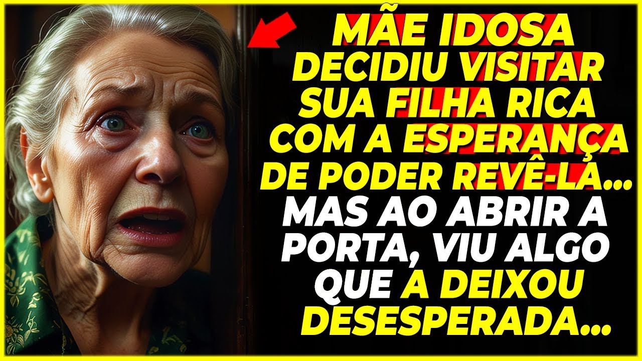 MÃE IDOSA VISITOU SUA FILHA... MAS AO ABRIR A PORTA, VIU ALGO QUE A DEIXOU DESESPERADA...