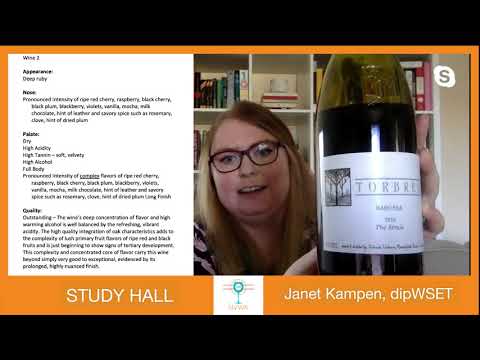 Study Hall - Wine Tasting Tips WSET Level  4 Diploma - Napa Valley Wine Academy