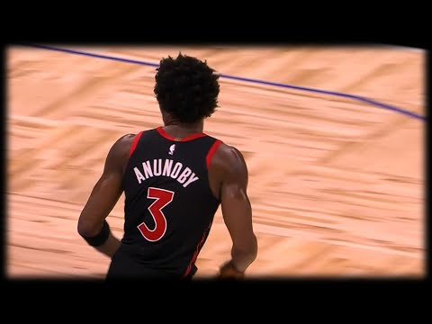 OG Anunoby with a monster 1 Handed Jam - Raptors vs Magic