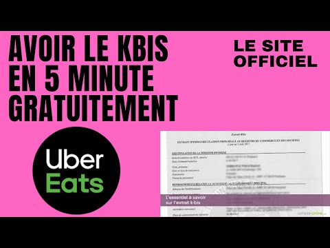 , title : 'AVOIR LE KBIS EN 5 MINUTE GRATUITEMENT (uber eat, deliveroo...) #kbis #autoentrepreneur  #ubereat'