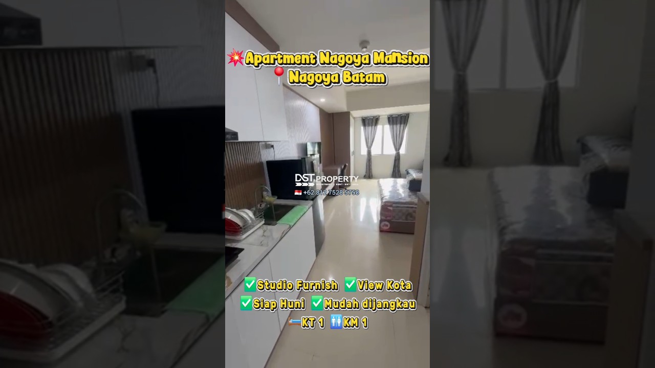 Disewakan Studio Nagoya Mansion Furnish Siap Huni Mudah Ddijangkau