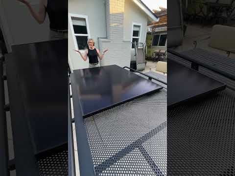 Secret Slide-Out Solar Panel for Sprinter Roof Rack…