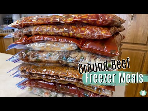 9 EASY Ground Beef Freezer Meals | Make Ahead Dinners
