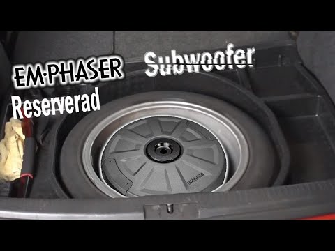 Bass für den Golf6 EMPHASER Subwoofer EBS108A einbauen