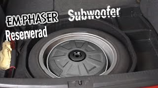 Bass für den Golf6 EMPHASER Subwoofer EBS108A einbauen