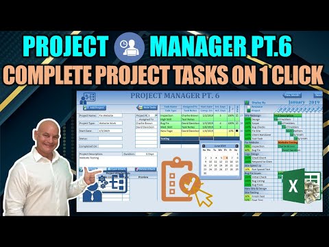 How To Create A Project Manager In Excel Part 1