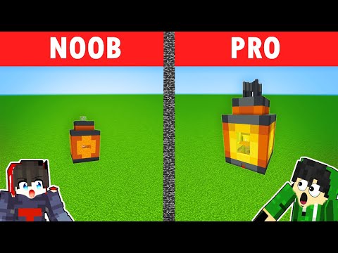 Minecraft Battle: Noob vs Pro vs Giant Lantern House!