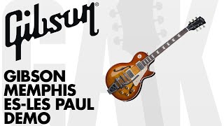 Video thumbnail for Gibson Memphis Limited ES-Les Paul with Bigsby 2015 Gibson Memphis Limited ES-Les Paul Demo Review by GAK