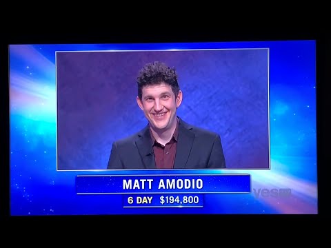 Jeopardy, intro - Matt Amodio Day 7 (7/29/21)